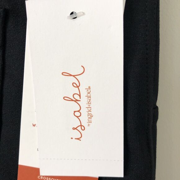 Isabel by Ingrid +Isabel Maternity NWT Women's Crossover Panel Black Jeggings M - Picture 5 of 11